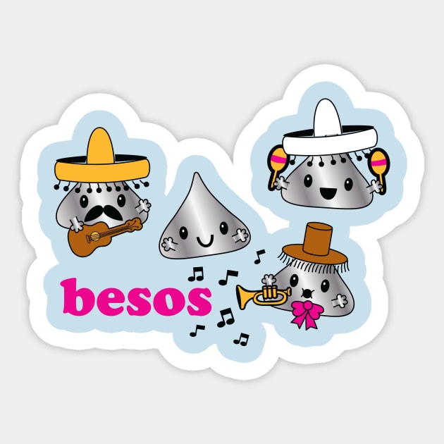 Besos Kisses Sticker by toddgoldmanart